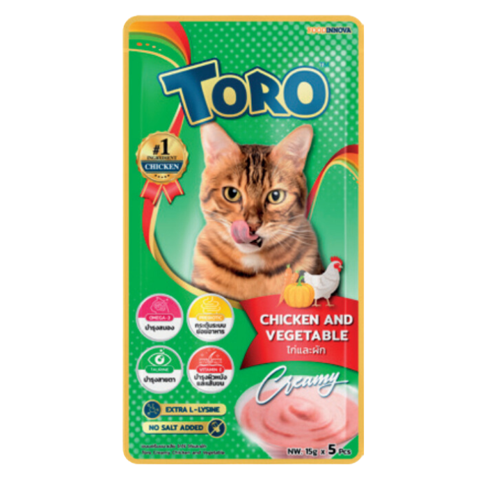 Caja de Snack Toro Creamy Pollo y Vegetales 12x5x15 g