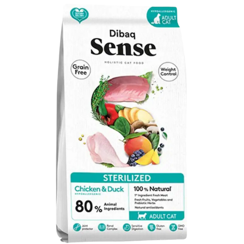 Alimento Dibaq Sense para Gato Esterilizado sabor Pollo y Pato 6 Kg