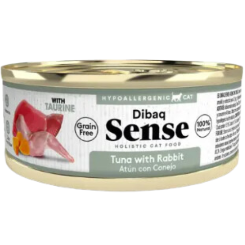 Alimento Húmedo Dibaq Sense para Gato Adulto sabor Atún & Conejo 70 g