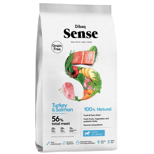 Alimento Dibaq Sense para Perro Cachorro sabor Pavo & Salmón 12 Kg
