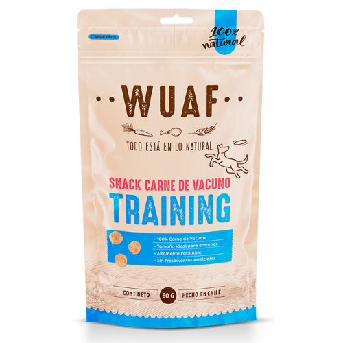 WUAF Snack de Adiestramiento sabor carne 60 g