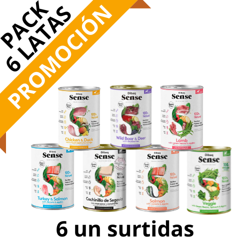 Pack de 6 Latas Dibaq Sense Alimento Húmedo Perro 380gr