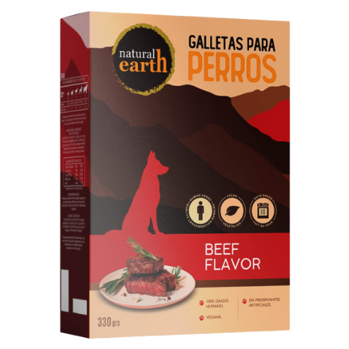 Galleta para perros Natural earth sabor Carne 330g