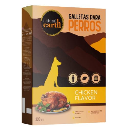 Galleta para Perros Natural Earth sabor Pollo 330 g