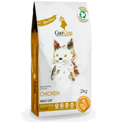Alimento Cooking para gatos Esterilizados sabor Pollo 2 kg
