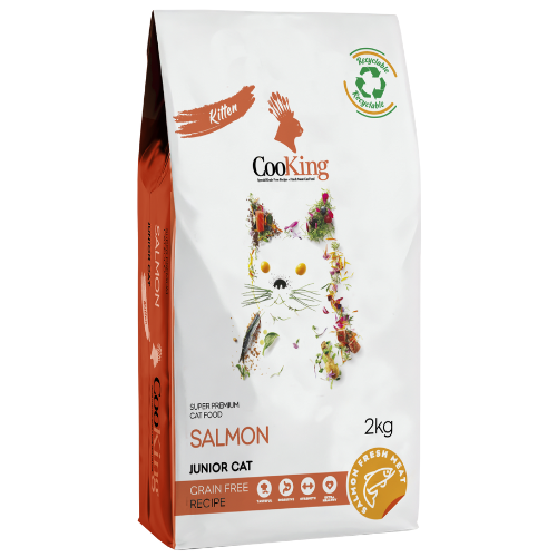 Alimento Cooking para gatito kitten sabor Salmón 2 kg