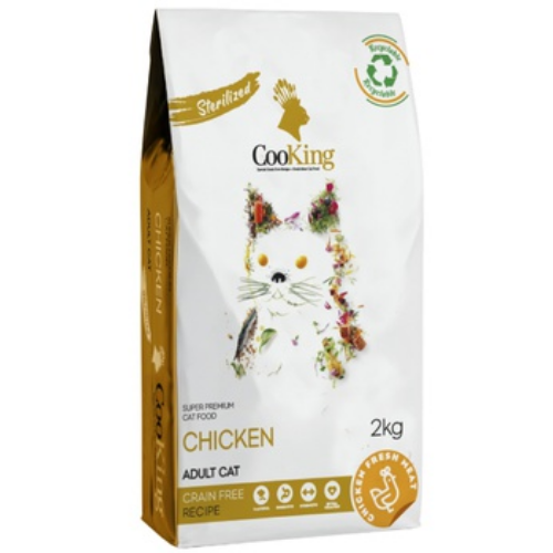 Alimento Cooking para gatos Esterilizados sabor Pollo 8 kg