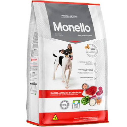 Alimento Monello para Perro raza pequeña sabor Carne 1 Kg