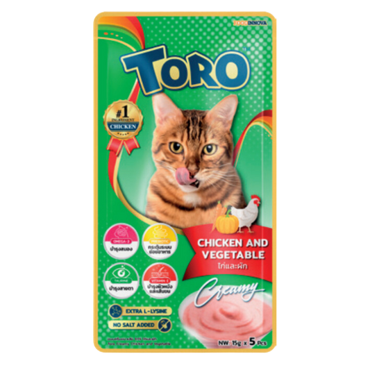 Caja de Snack Toro Creamy Pollo y Vegetales 12x5x15 g